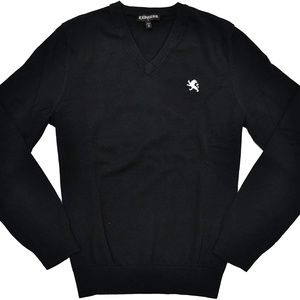 Express Men's V-Neck Logo Sweater